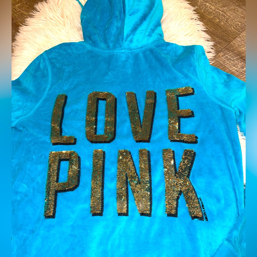Vintage Velour PINK hoodie